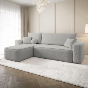 ECKSOFA Agepo Stoff Quelle Textil Fun Möbel Möbel > Sofas & Couches > Wohnlandschaften > Ecksofas Grau