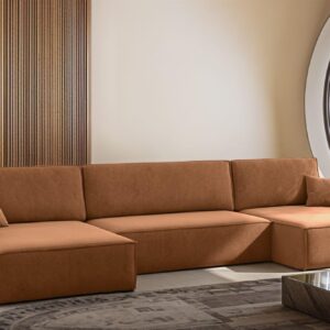 WOHNLANDSCHAFT Louis Salvador Textil Fun Möbel Möbel > Sofas & Couches > Wohnlandschaften > Wohnlandschaften U-Form Braun