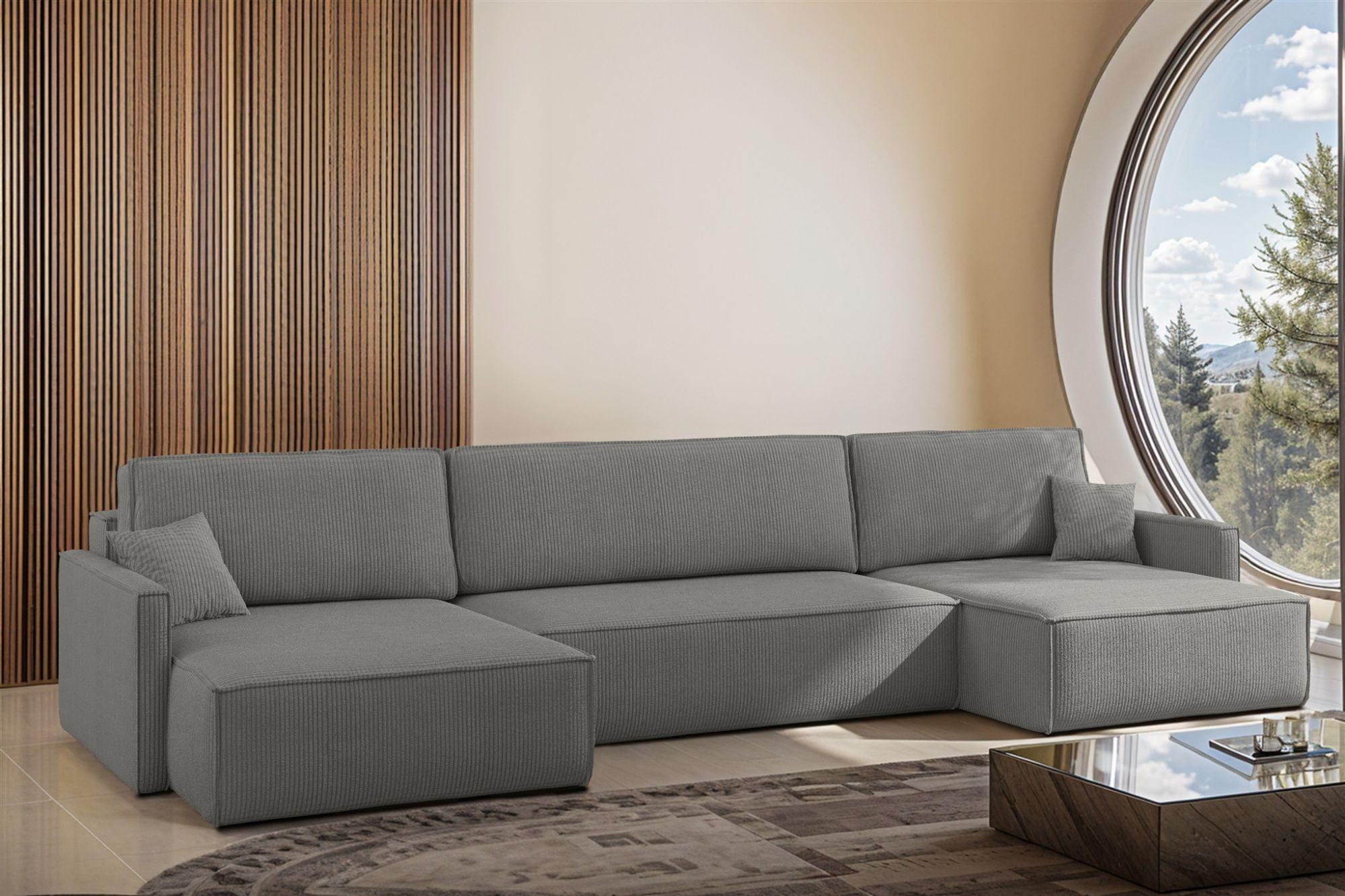 wohnli-moebel-suche-800001178730-1 WOHNLANDSCHAFT Louis Scala Textil Fun Möbel Möbel > Sofas & Couches > Wohnlandschaften > Wohnlandschaften U-Form Grau