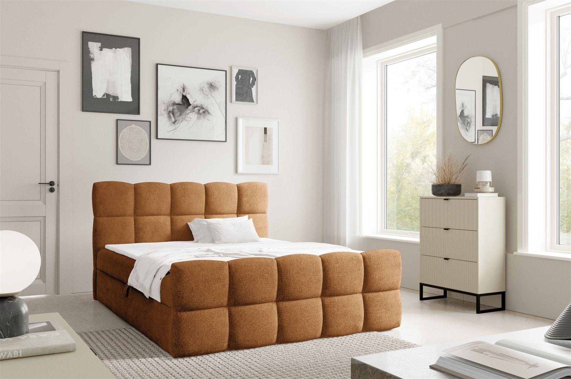 wohnli-moebel-suche-800001178817-1 BOXBETT Satine Textil Fun Möbel Möbel > Betten > Boxspringbetten Braun