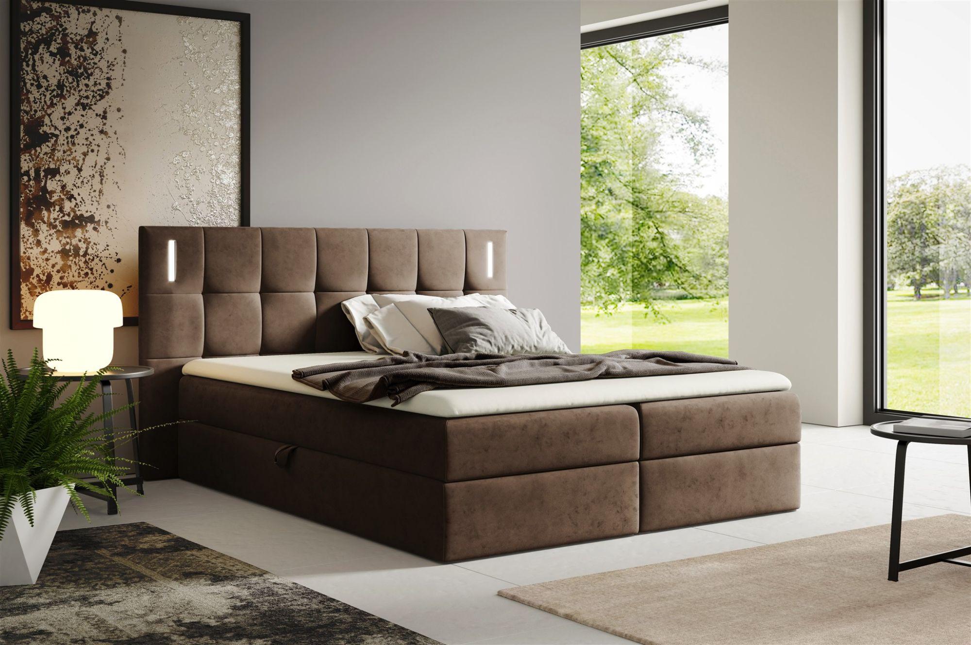 wohnli-moebel-suche-800001179010-1 BOXBETT Martim Textil Fun Möbel Möbel > Betten > Boxspringbetten Braun