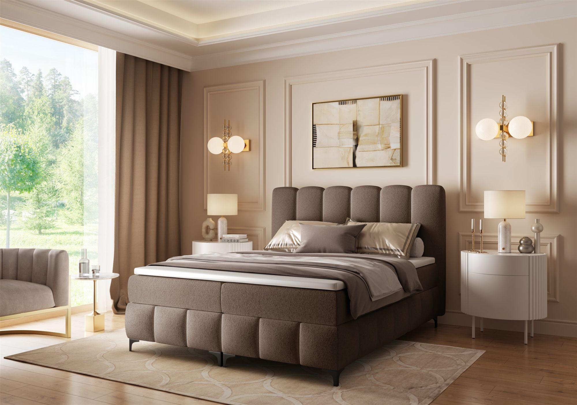 wohnli-moebel-suche-800001179102-1 BOXBETT Isabel Textil Fun Möbel Möbel > Betten > Boxspringbetten Braun
