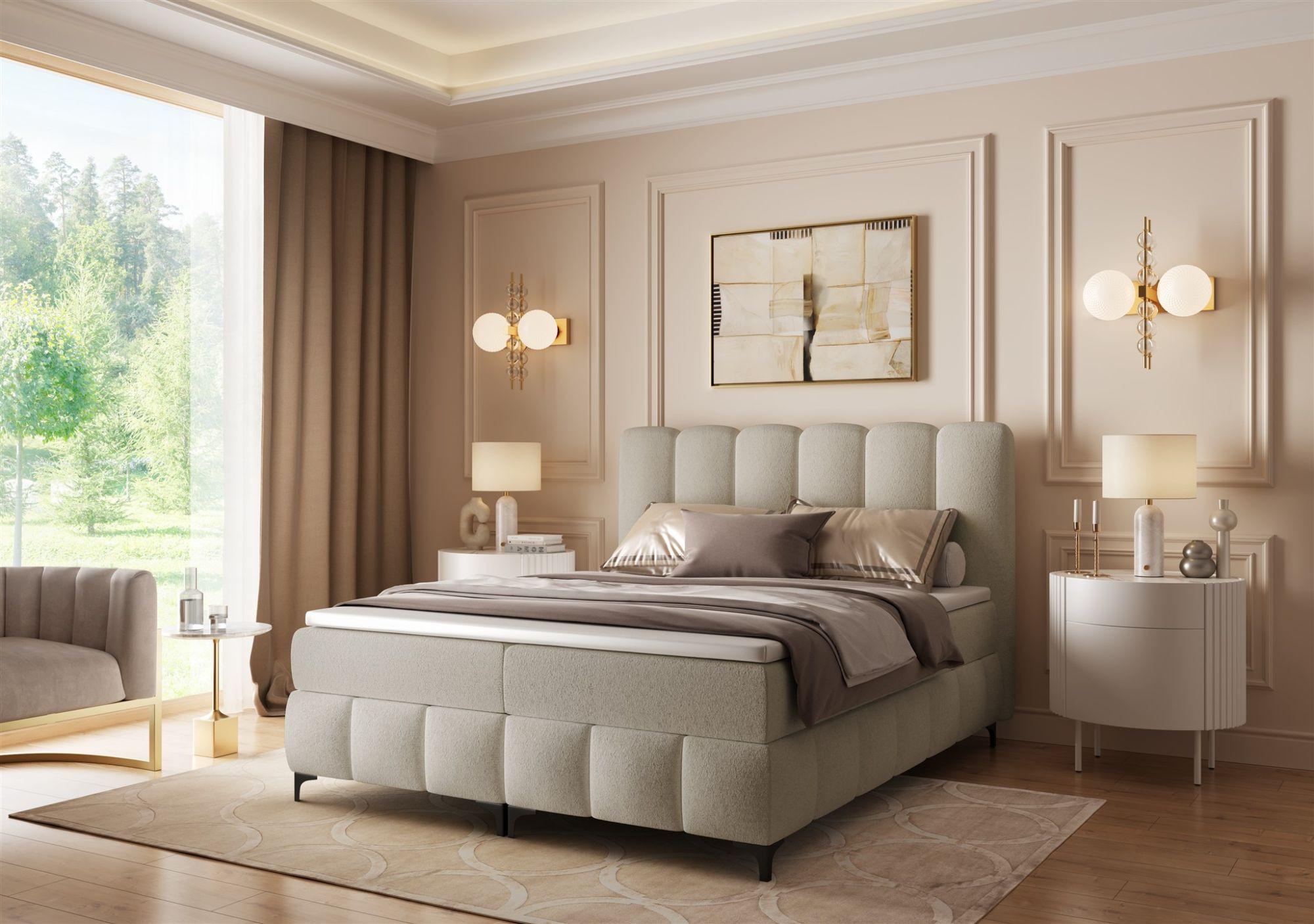 wohnli-moebel-suche-800001179160-1 BOXBETT Isabel Textil Fun Möbel Möbel > Betten > Boxspringbetten Beige