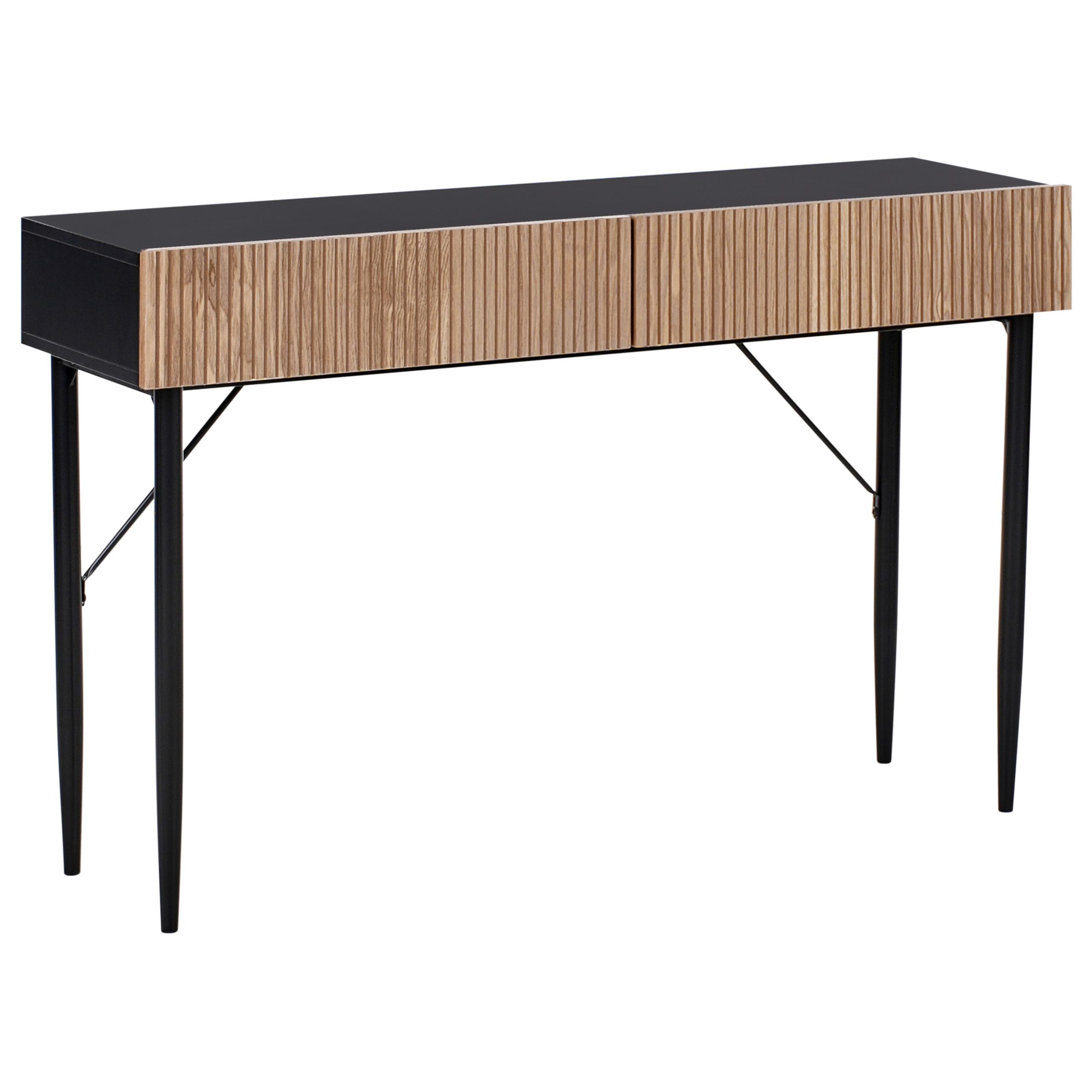 wohnli-moebel-suche-800001186011 Wohnli Möbelsuche - KONSOLENTISCH Schwarz/Braun Blythe
