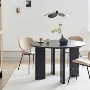 wohnli-moebel-suche-800001186065-1 ESSTISCH 120/120 cm Schwarz Cosmo Holzwerkstoff Beliani Möbel > Tische > Esstische Schwarz
