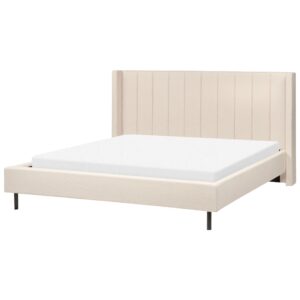 wohnli-moebel-suche-800001186156-1 POLSTERBETT mit Lattenrost 180x200 cm Beige Villette Textil Beliani Möbel > Betten > Polsterbetten Beige