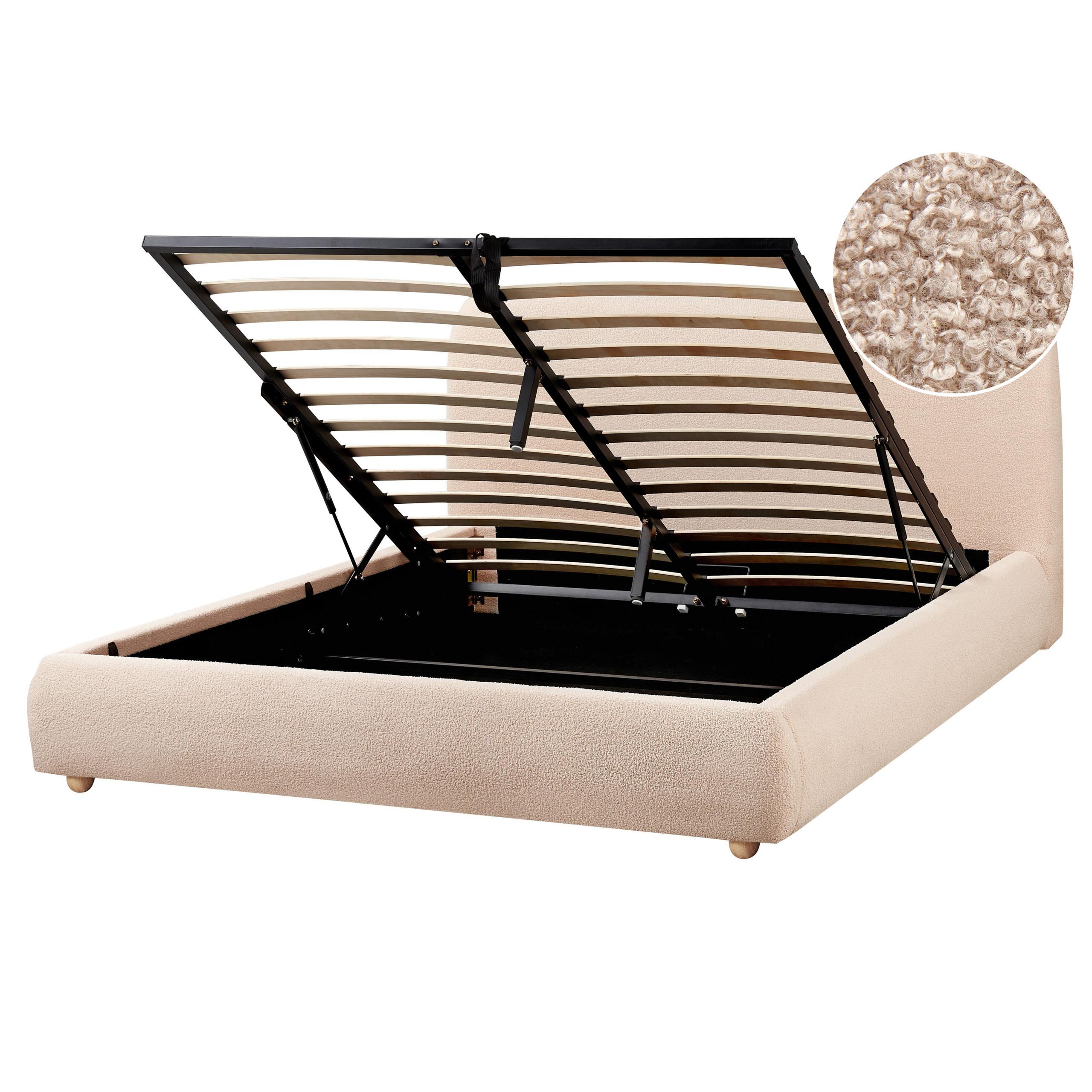wohnli-moebel-suche-800001186170 Wohnli Möbelsuche - BETT mit Stauraum 160x200 cm Beige Blagnac