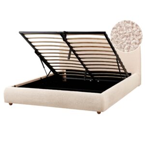 Wohnli Möbelsuche - BETT mit Stauraum 160x200 cm Beige Blagnac