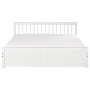 wohnli-moebel-suche-800001186191-1 BETT mit Lattenrost 180x200 cm Weiß Olendon Holz Beliani Möbel > Betten Weiß