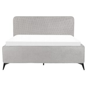wohnli-moebel-suche-800001186192-1 POLSTERBETT mit Lattenrost 160x200 cm Grau Valognes Textil Beliani Möbel > Betten > Polsterbetten Grau