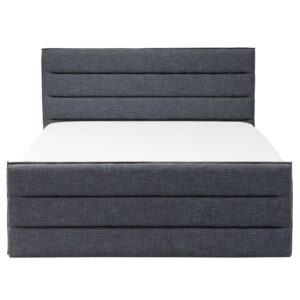 wohnli-moebel-suche-800001186198-1 POLSTERBETT mit Lattenrost 160x200 cm Grau Valbonne Textil Beliani Möbel > Betten > Polsterbetten Grau