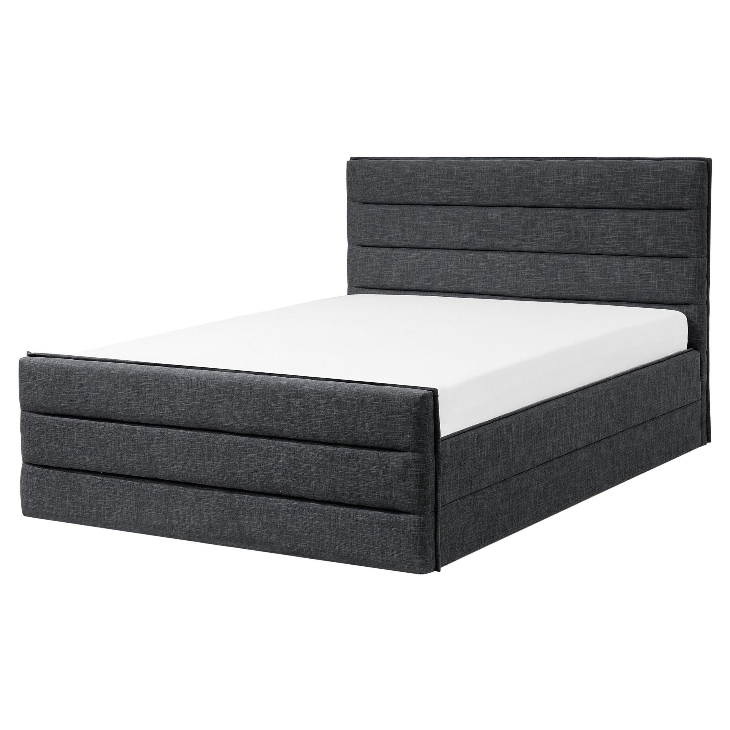 wohnli-moebel-suche-800001186198 Wohnli Möbelsuche - POLSTERBETT mit Lattenrost 160x200 cm Grau Valbonne