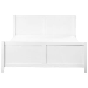 wohnli-moebel-suche-800001186202-1 BETT mit Lattenrost 160x200 cm Weiß Champagnat Holz Beliani Möbel > Betten Weiß