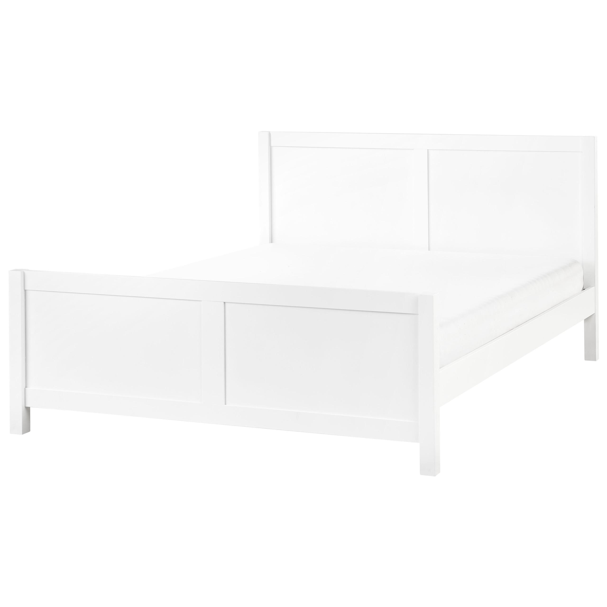 Wohnli Möbelsuche - BETT mit Lattenrost 160x200 cm Weiß Champagnat
