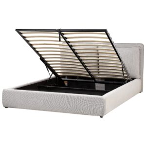 Wohnli Möbelsuche - BETT mit Stauraum 160x200 cm Grau Bajonna
