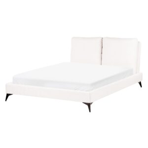 wohnli-moebel-suche-800001186221-1 POLSTERBETT mit Lattenrost 140x200 cm Weiß Melle Textil Beliani Möbel > Betten > Polsterbetten Weiß