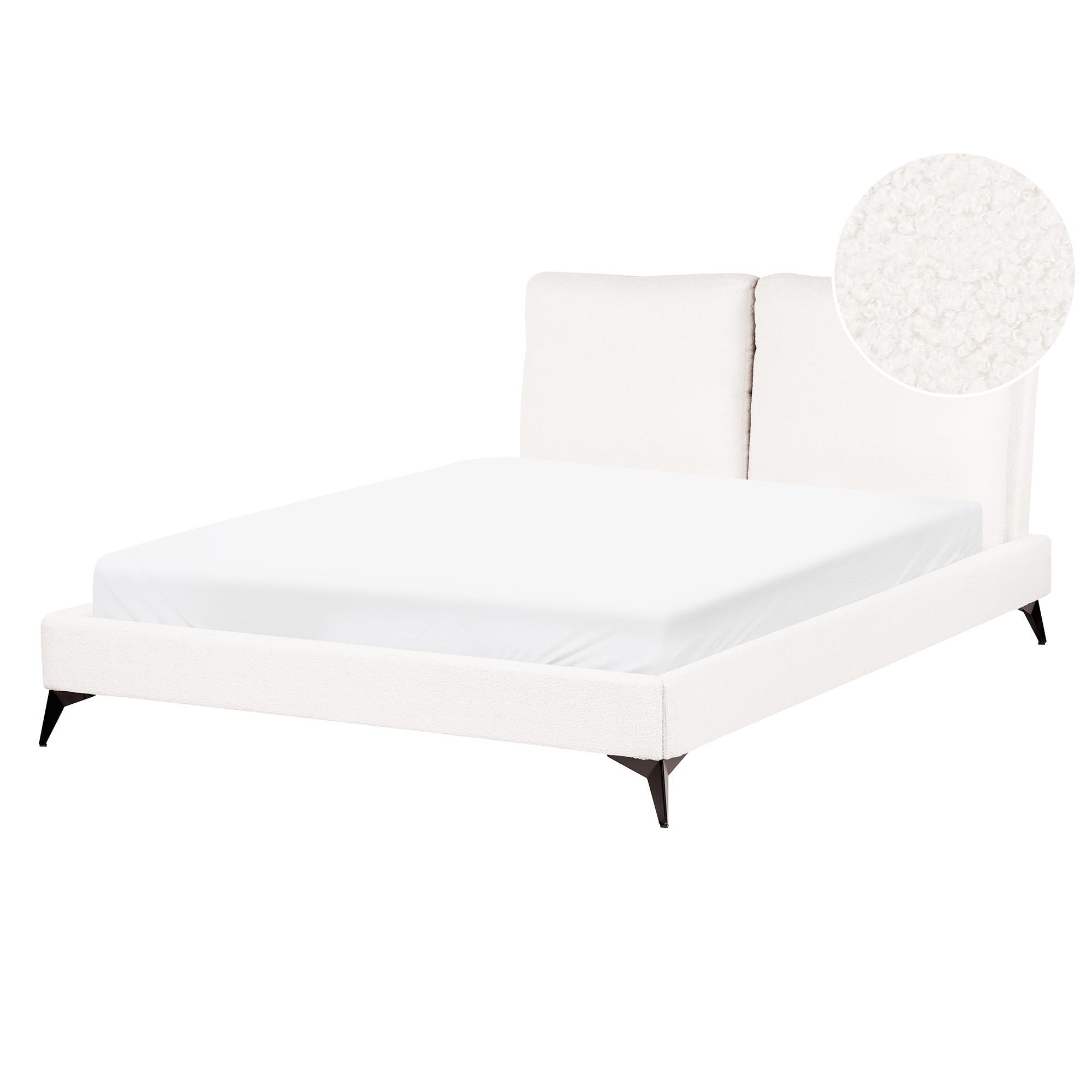Wohnli Möbelsuche - POLSTERBETT mit Lattenrost 140x200 cm Weiß Melle