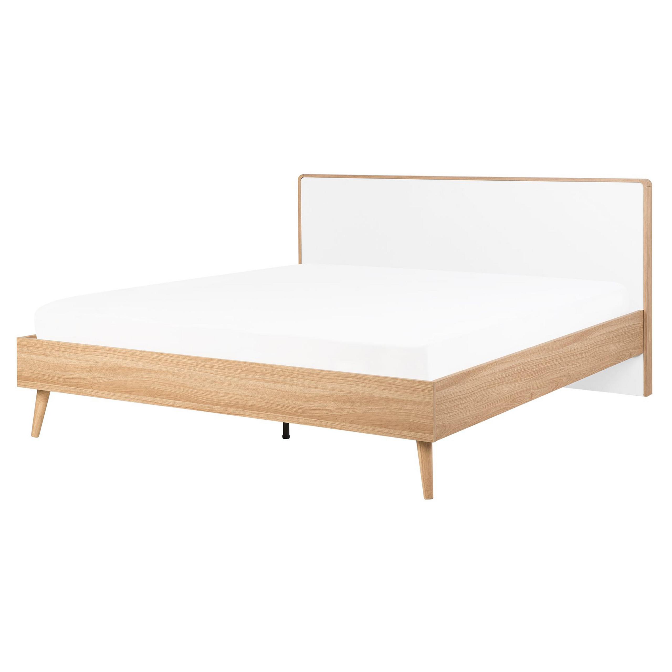 Wohnli Möbelsuche - BETT mit Lattenrost 160x200 cm Heller Holzfarbton Serris