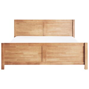 wohnli-moebel-suche-800001186236-1 BETT mit Lattenrost 180x200 cm Heller Holzfarbton Champagnat Holz Beliani Möbel > Betten Braun