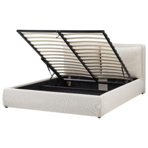 Wohnli Möbelsuche - BETT mit Stauraum 160x200 cm Beige Bajonna