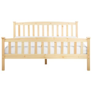 wohnli-moebel-suche-800001186258-1 BETT mit Lattenrost 160x200 cm Heller Holzfarbton Giverny Holz Beliani Möbel > Betten Braun