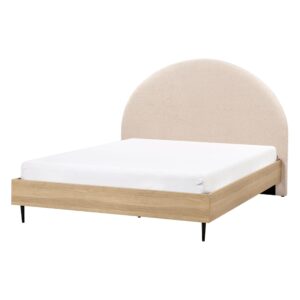 wohnli-moebel-suche-800001186264-1 BETT mit Lattenrost 140x200 cm Beige Millay Textil Beliani Möbel > Betten Beige