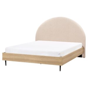 wohnli-moebel-suche-800001186269-1 BETT mit Lattenrost 160x200 cm Beige Millay Textil Beliani Möbel > Betten Beige