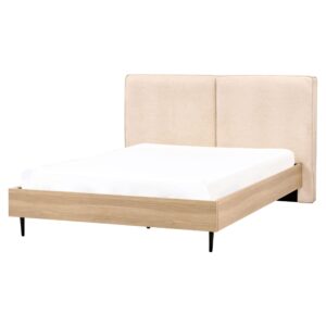 wohnli-moebel-suche-800001186273-1 BETT mit Lattenrost 160x200 cm Beige Izernore Textil Beliani Möbel > Betten Beige