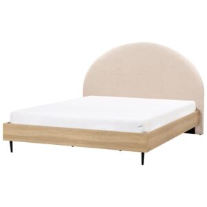 wohnli-moebel-suche-800001186275-1 BETT mit Lattenrost 180x200 cm Beige Millay Textil Beliani Möbel > Betten Beige