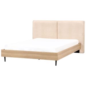 wohnli-moebel-suche-800001186281-1 BETT mit Lattenrost 180x200 cm Beige Izernore Textil Beliani Möbel > Betten Beige