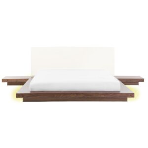 wohnli-moebel-suche-800001186296 Wohnli Möbelsuche - BETT mit LED 160x200 cm Heller Holzfarbton Zen