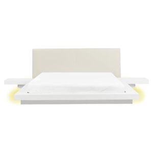 wohnli-moebel-suche-800001186309 Wohnli Möbelsuche - BETT mit LED 160x200 cm Weiß Zen