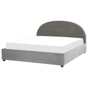 BETT mit Stauraum 180x200 cm Grau Vaucluse Textil Beliani Möbel > Betten Grau