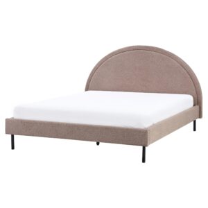 wohnli-moebel-suche-800001186321-1 BETT mit Lattenrost 160x200 cm Beige Margut Textil Beliani Möbel > Betten Taupe