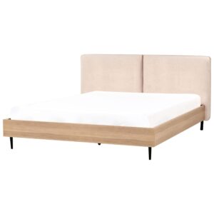 wohnli-moebel-suche-800001186324-1 BETT mit Lattenrost 180x200 cm Beige Limanton Textil Beliani Möbel > Betten Beige
