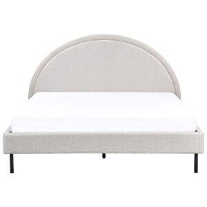 wohnli-moebel-suche-800001186336-1 BETT mit Lattenrost 160x200 cm Beige Margut Textil Beliani Möbel > Betten Beige
