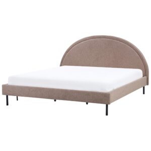 wohnli-moebel-suche-800001186342-1 BETT mit Lattenrost 180x200 cm Beige Margut Textil Beliani Möbel > Betten Taupe
