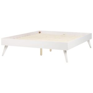 wohnli-moebel-suche-800001186343-1 BETT mit Lattenrost 140x200 cm Weiß Berric Holzwerkstoff Beliani Möbel > Betten Weiß