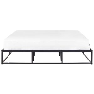 BETT mit Lattenrost 180x200 cm Schwarz Viry Metall Beliani Möbel > Betten Schwarz