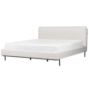 wohnli-moebel-suche-800001186410-1 POLSTERBETT mit Lattenrost 180x200 cm Weiß Corio Textil Beliani Möbel > Betten > Polsterbetten Weiß
