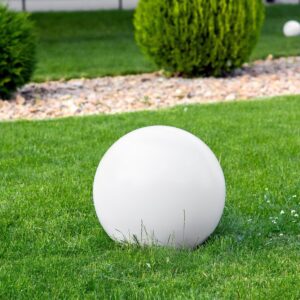 wohnli-moebel-suche-800001186412-1 LED- KUGELLEUCHTE Weiß Jocoy Kunststoff Beliani Lampen & Leuchten > Außenleuchten Weiß