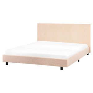 wohnli-moebel-suche-800001186413-1 POLSTERBETT mit Lattenrost 160x200 cm Beige Albi Textil Beliani Möbel > Betten > Polsterbetten Beige