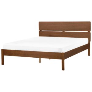 wohnli-moebel-suche-800001186432-1 BETT mit LED 160x200 cm Braun Boisset Holz Beliani Möbel > Betten Braun