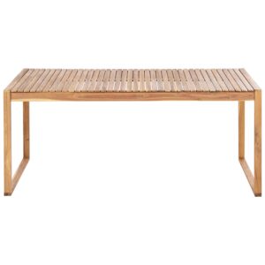 wohnli-moebel-suche-800001186476-1 GARTENTISCH Heller Holzfarbton Sassari II Holz Beliani Garten & Outdoor > Gartenmöbel > Gartentische Braun