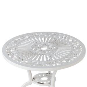 wohnli-moebel-suche-800001186480-1 BISTROTISCH Weiß Dascio Metall Beliani Garten & Outdoor > Gartenmöbel > Gartentische Weiß