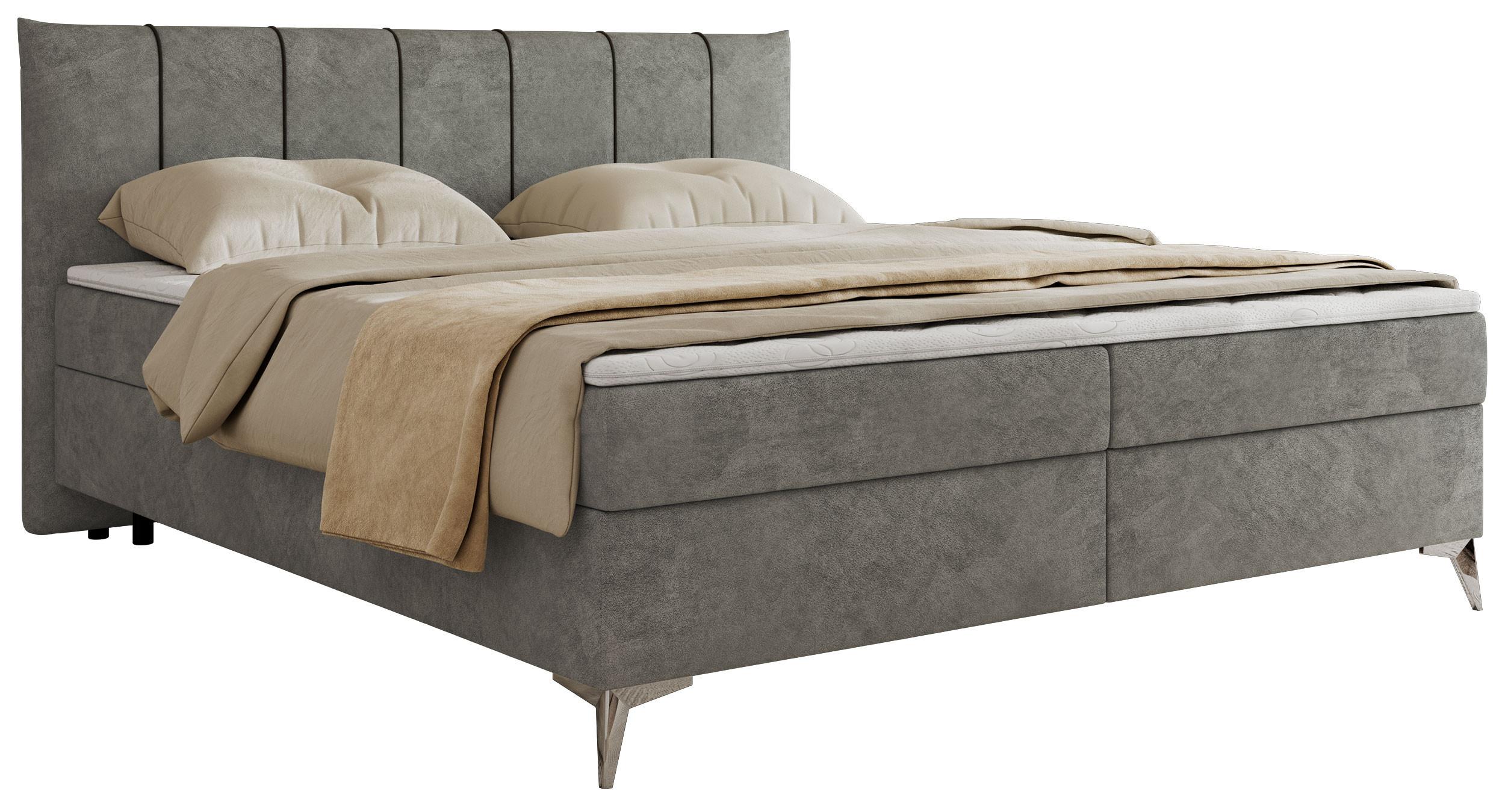 wohnli-moebel-suche-800001187186 Wohnli Möbelsuche - BOXBETT DRINEA 140/200 - Grau Velours - H3