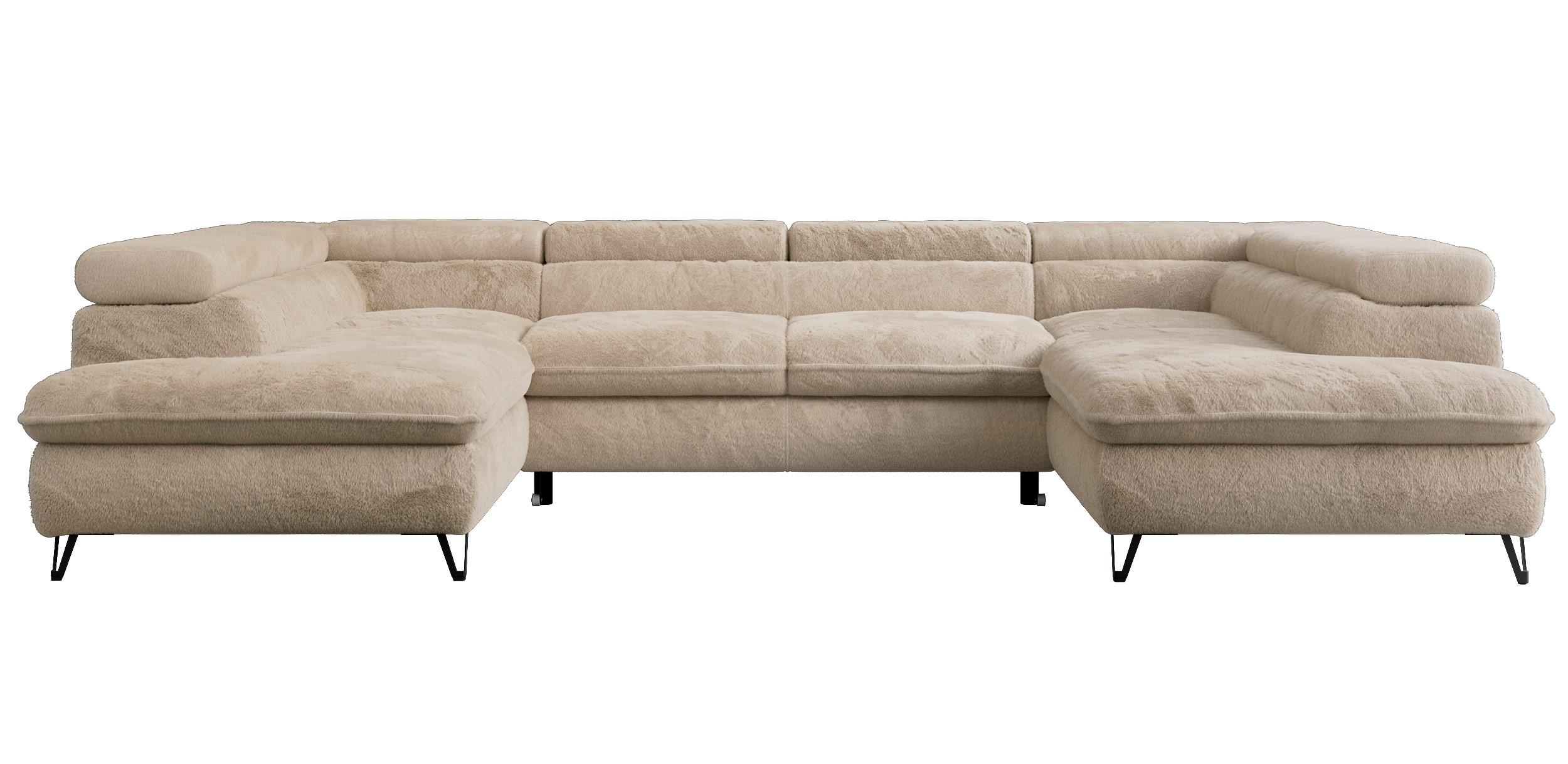 Wohnli Möbelsuche - WOHNLANDSCHAFT PEDRO U Plüsch Beige
