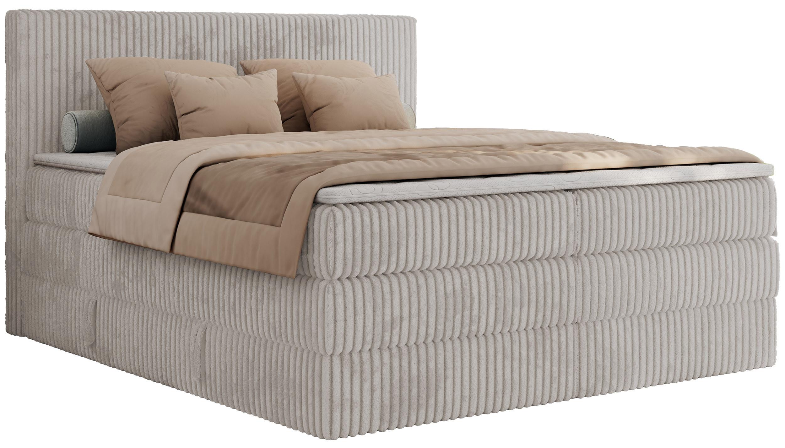 wohnli-moebel-suche-800001187203 Wohnli Möbelsuche - BOXSPRINGBETT TILIANO KING - 160/200 - Hellgrau Cord - H3