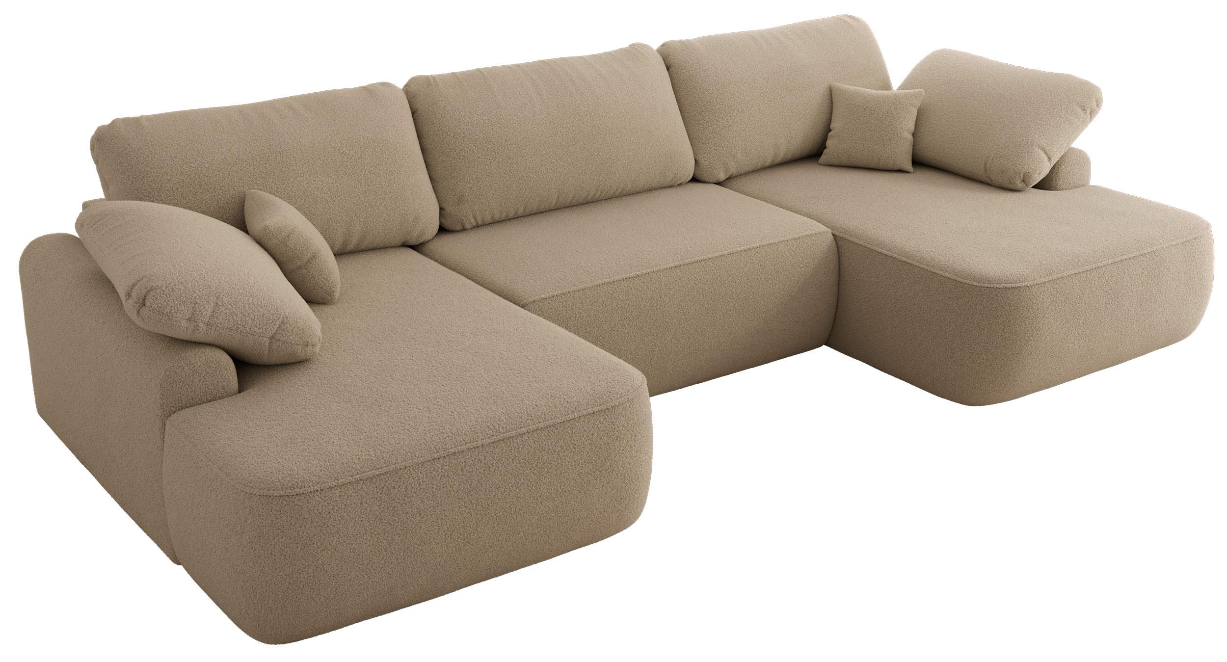 wohnli-moebel-suche-800001187217 Wohnli Möbelsuche - WOHNLANDSCHAFT CUBO U Hellbraun Boucle