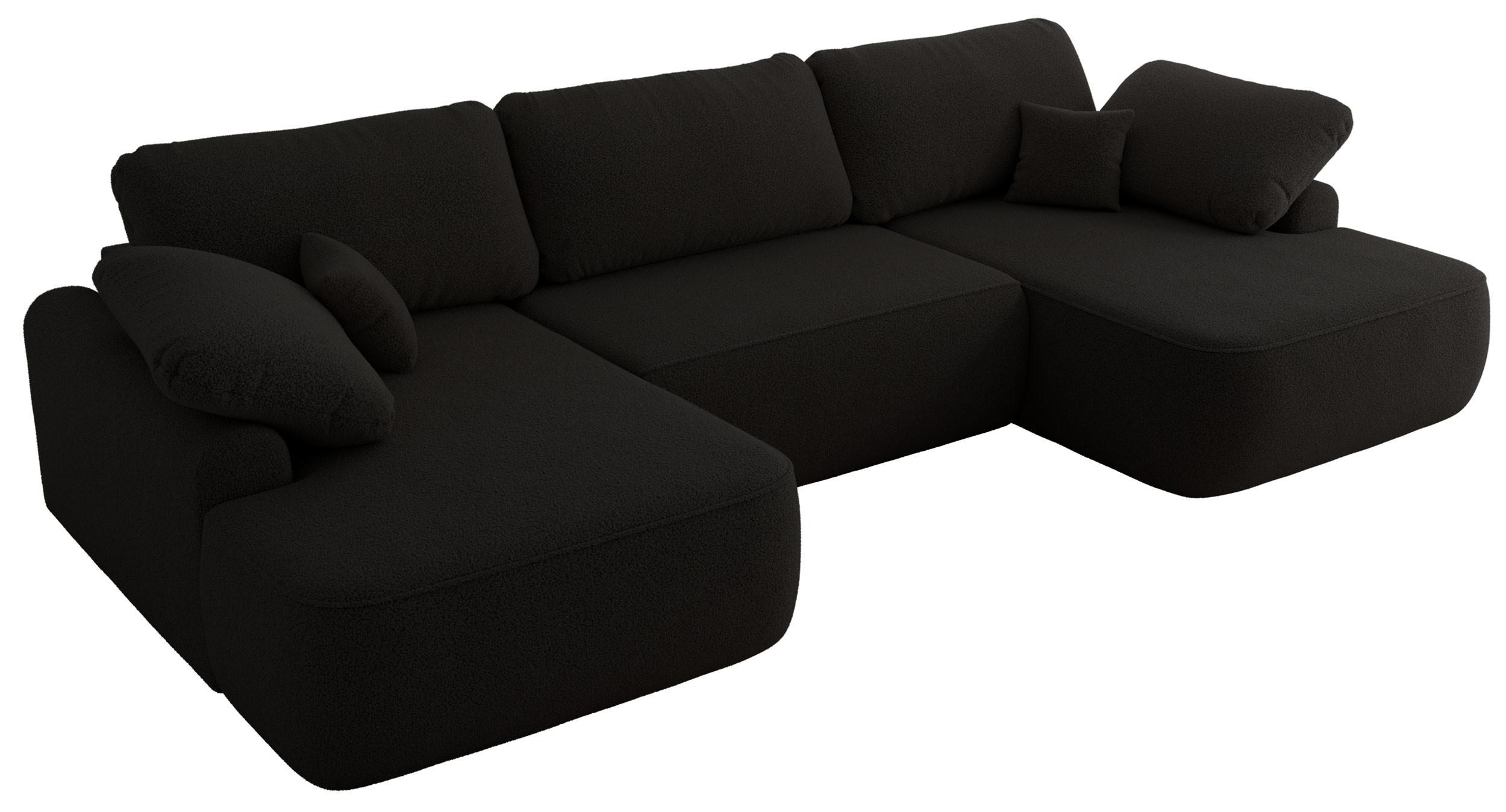 wohnli-moebel-suche-800001187229 Wohnli Möbelsuche - WOHNLANDSCHAFT CUBO U Schwarz Boucle